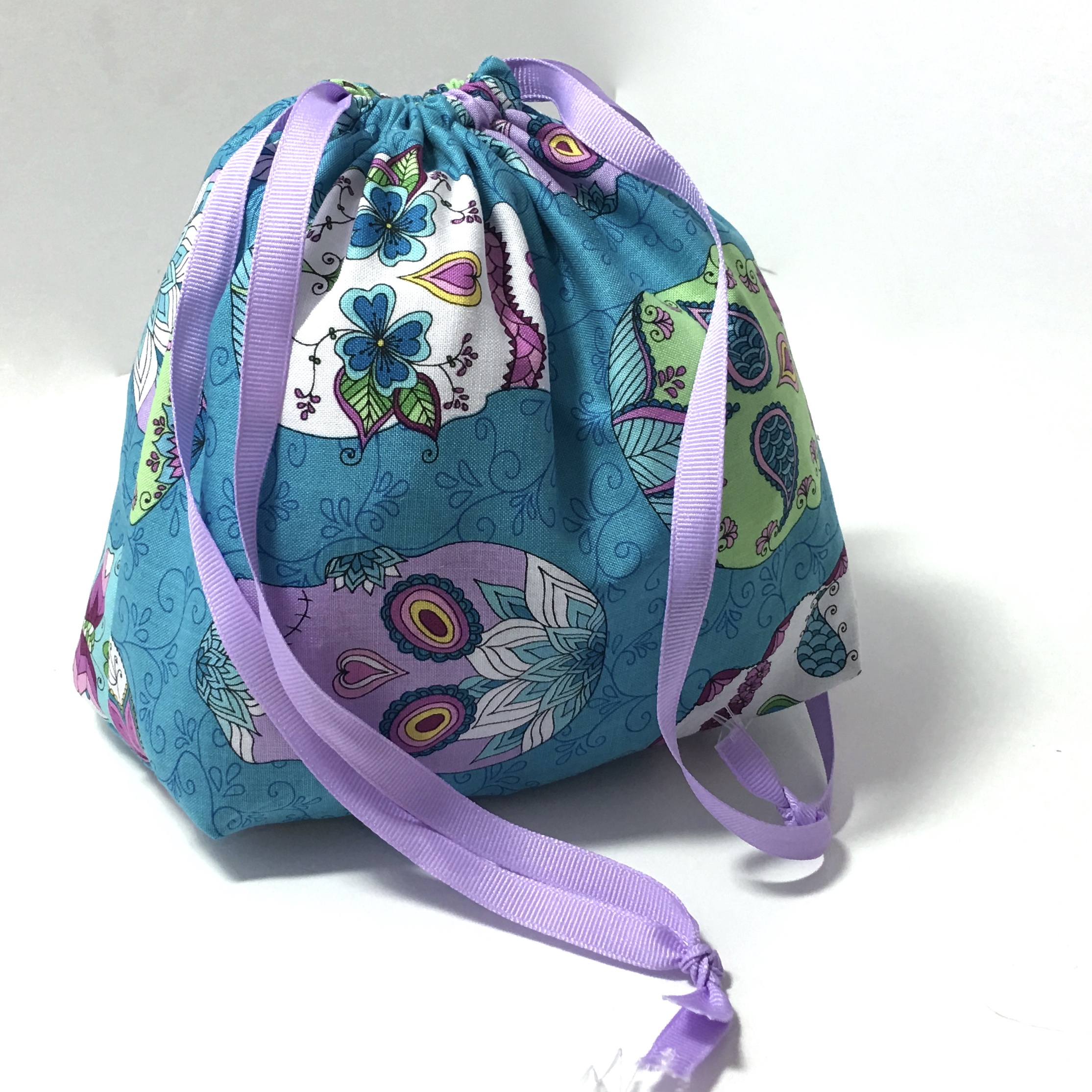 How to Sew a Super Easy Drawstring Bag with Flat Bottom