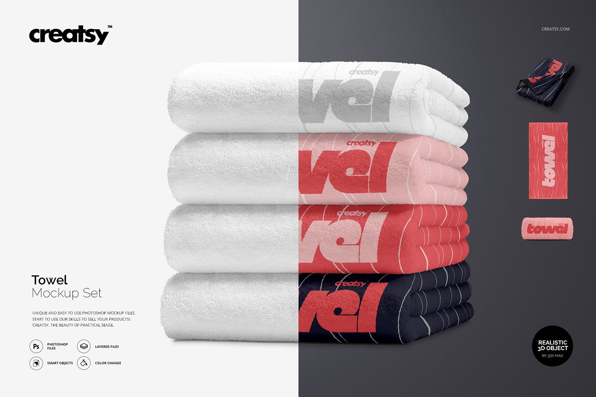 150+ Best Towel Mockup Templates Free & Premium