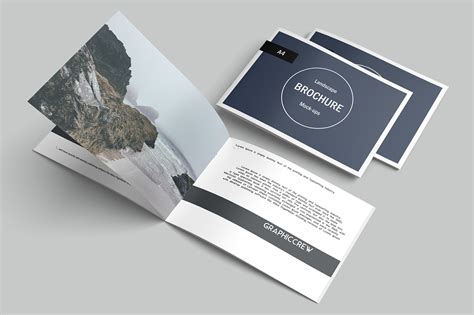 Landscape Brochure Mockup Free&nbsp;Download