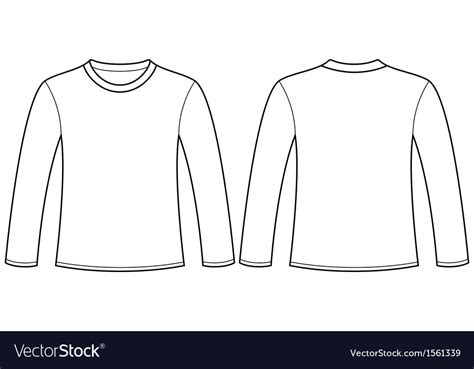 Long Sleeve T Shirts Template&nbsp;Ai