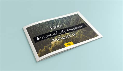 A5 Landscape Brochure Mockup&nbsp;Free