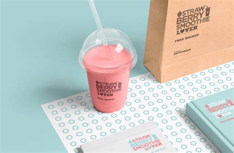 Transparent Plastic Cup Mockup&nbsp;Psd