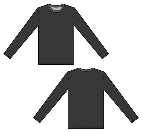 Long Sleeve Template Vector Free