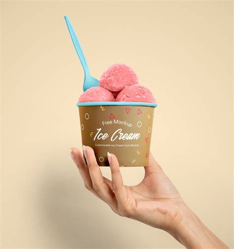 Ice Cream Cup Mockup Free&nbsp;Download