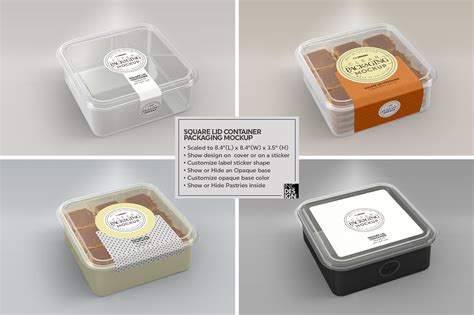 Plastic Food Packaging&nbsp;Mockup