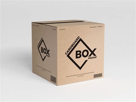 Cardboard Box Mockup Psd&nbsp;Free