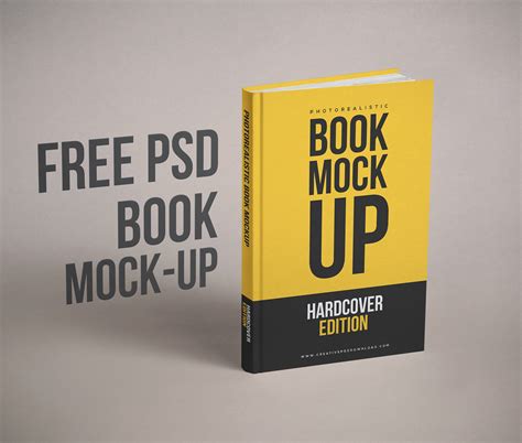 Book Cover Free Mockup&nbsp;Psd