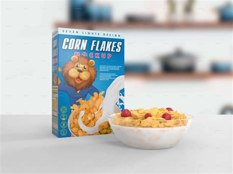Cereal Box Mockup Free&nbsp;Download