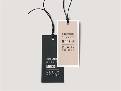 Clothing Tag Mockup Psd&nbsp;Free