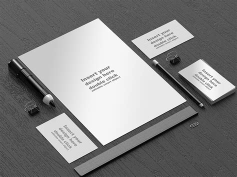 Stationery Mockup Template Free Download