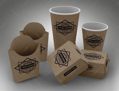 Free Food Packaging Mockup Generator