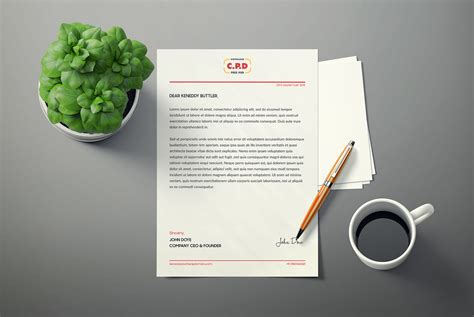 Best Free Letterhead&nbsp;Mockup