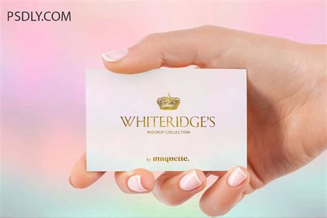 Gold Embossed Business Card&nbsp;Mockup