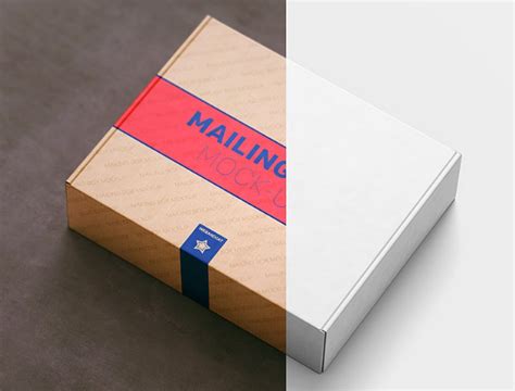 Mailing Box Mockup Free&nbsp;Download