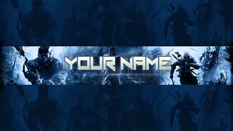 Youtube Gaming Channel Art Template&nbsp;Psd