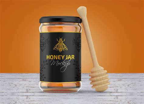 Honey Jar Mockup Psd Free&nbsp;Download