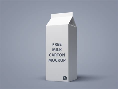 Milk Carton Mockup Free