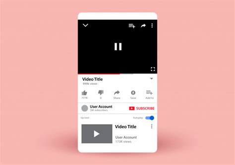 Youtube Mockup Png