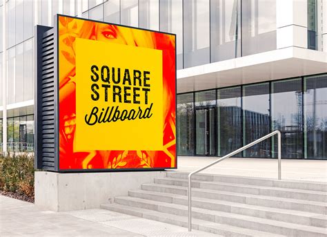 Square Billboard Mockup