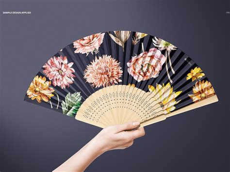 Hand Fan Mockup