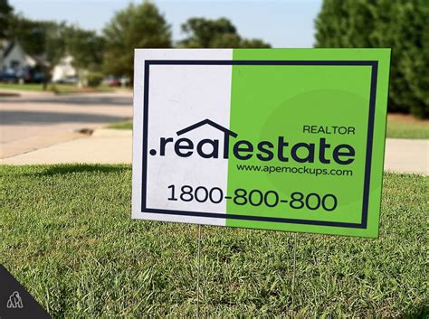 Yard Sign Mockup&nbsp;Free